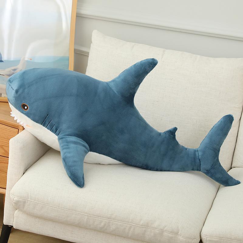 15-100cm Shark Stuffed Romantic Colorful Animal Soft and Cute Plush Toy Accompanying Kids to Sleep Gift interior Decoration