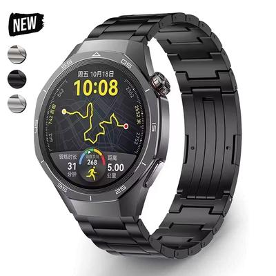 Titanium Band For Huawei Watch GT5 46mm Gt 5 4 3 Pro 46MM 2e Metal Bracelet for Samsung Galaxy Gear S3 3 45mm Men Strap Correa
