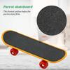 Funny Mini Skateboard Parrot Bird Cage Toy Training Skateboard Budgies Parakeet Growth Toy Intelligence Bird Accessories