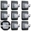 Telescopic Curtain Rod No-Punch Adhesive Hook Bracket