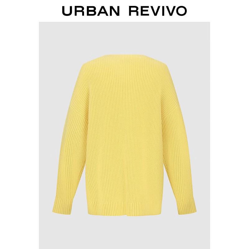 

Женский вязаный свитер UR с жаккардовым узором и вышивкой щенков, круглый вырез L