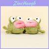 Adorable Plush Frog Keychain Cute Cartoon Animal Doll Bag Charm 10cm Tall