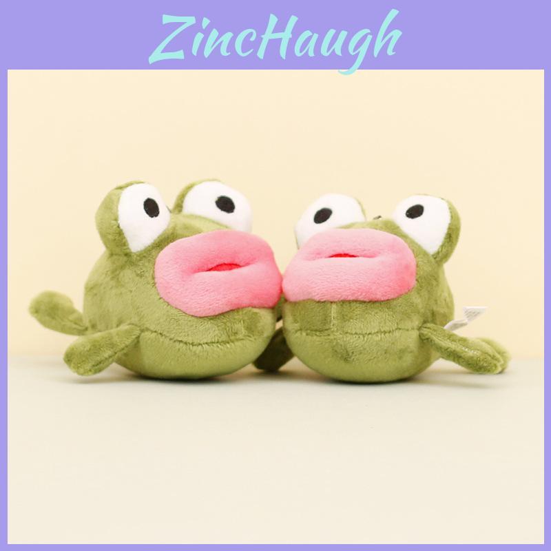 Adorable Plush Frog Keychain Cute Cartoon Animal Doll Bag Charm 10cm Tall