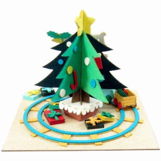 Sankei Miniature Art Mini Christmas Tree Paper Craft MP05-11