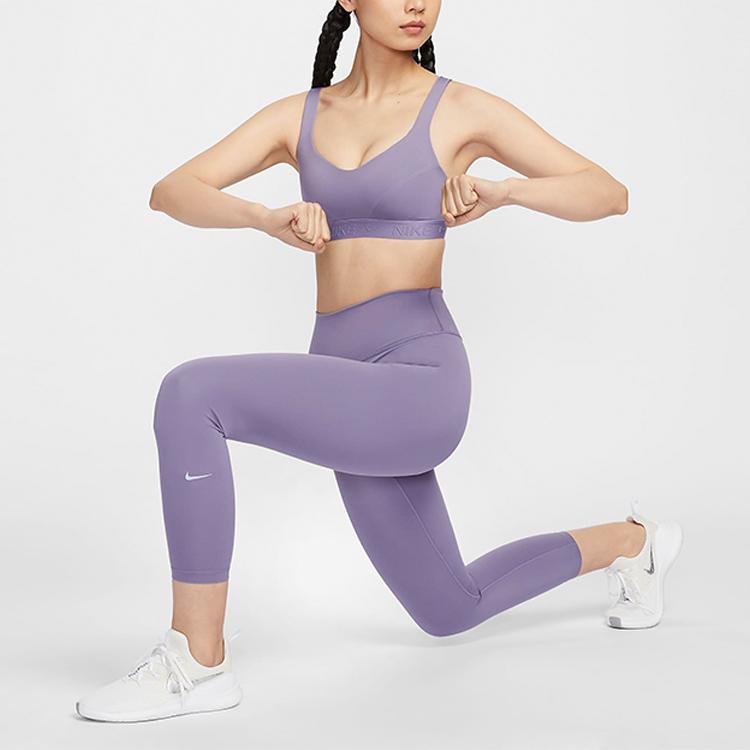 Nike Indy High-Support Solid Letter Training Breathable Sports Bra Women Underwear Dawn FD1069-509