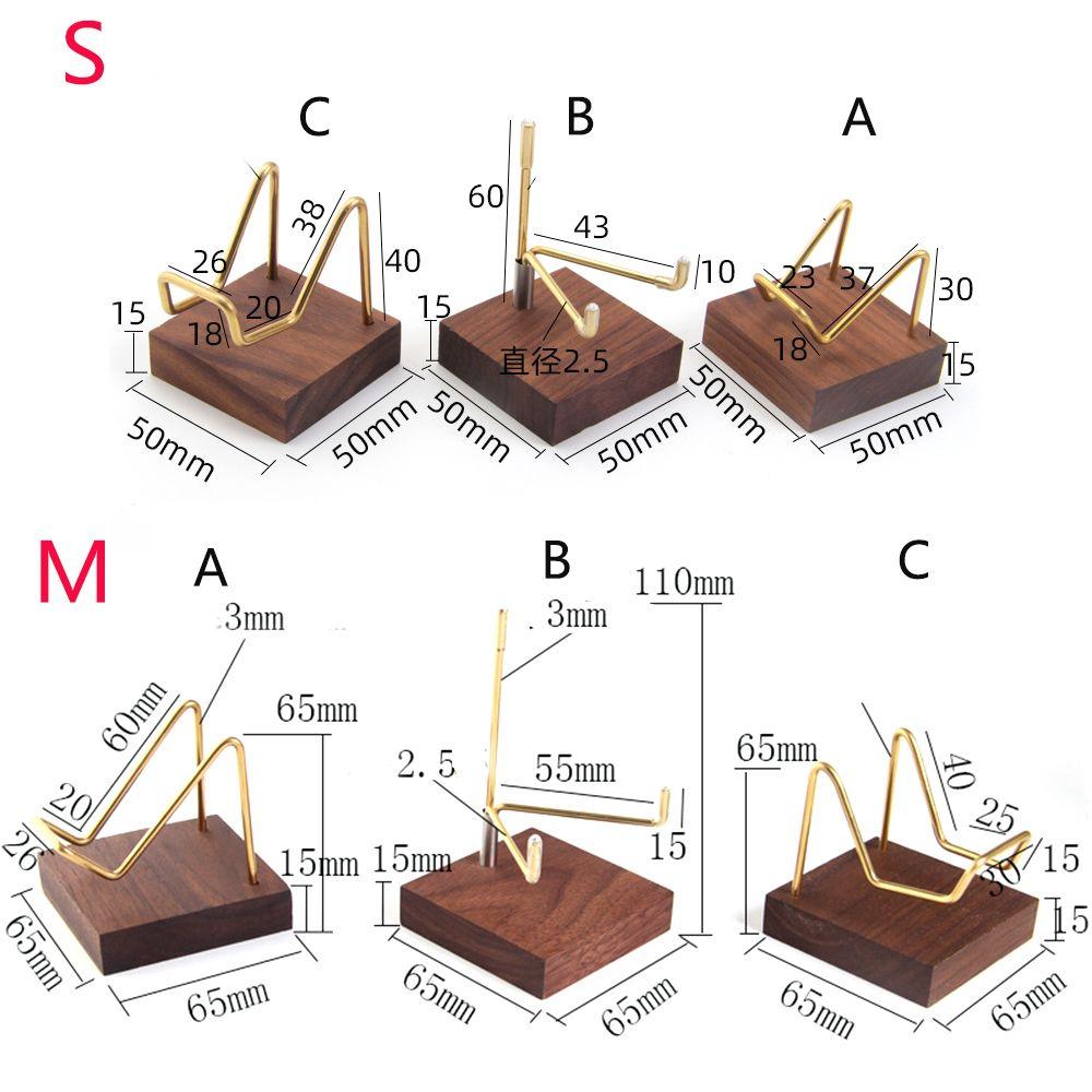 Walnut Base Ores Agate Rocks Home Decoraition Display Holder Mineral Stand Wood Support Base Rack