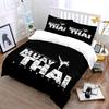 Muay Thai Kickboxing Design Bedding Duvet Cover Set  (1*Duvet Cover 2*Pillowcases, without duvet insert)