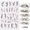 New nail art stickers ins Halloween cute flowers ghost mirror ghost bat adhesive nail stickers