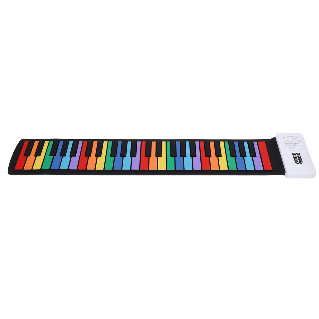 Portable Electronic Piano 49-Key Flexible   Keyboard with Speakers for Beginners