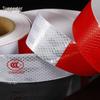 Supporter Red & White Lattice Reflective Truck Safety Tape