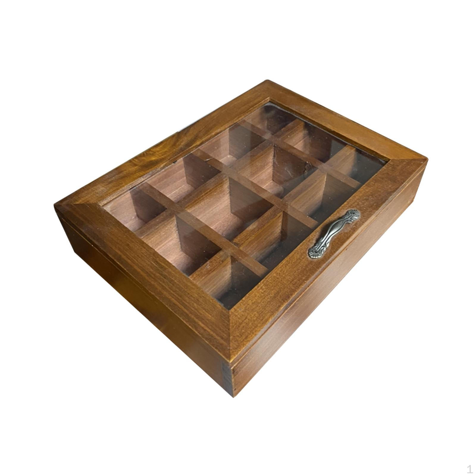 

Деревянный шкаф для хранения фигурок, полка для дисплея, домашний магазин, контейнеры для чайной коробки для кухни