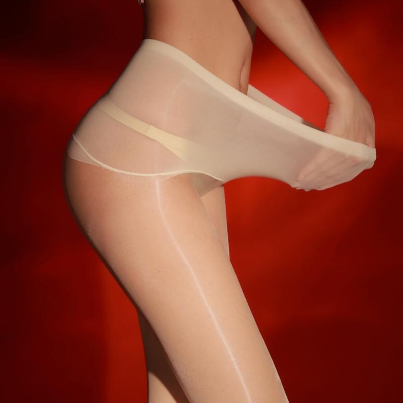 Summer Colors Oil Shiny High Waist Shaping Pantyhose Women Sexy 10D Ultra Thin Seamless Breathable Stockings With Foot Shape