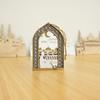 Wooden Moon Mosque Muslim Festival Pendant EID Mubarak Party Hanging for Home Islamic Muslim Party Eid Ramadan Kareem Decoration