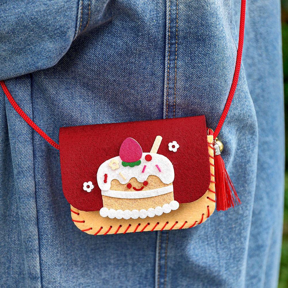 Cartoon Handmade Bag Crafts Art DIY Handbag Gift Crossbody Bag