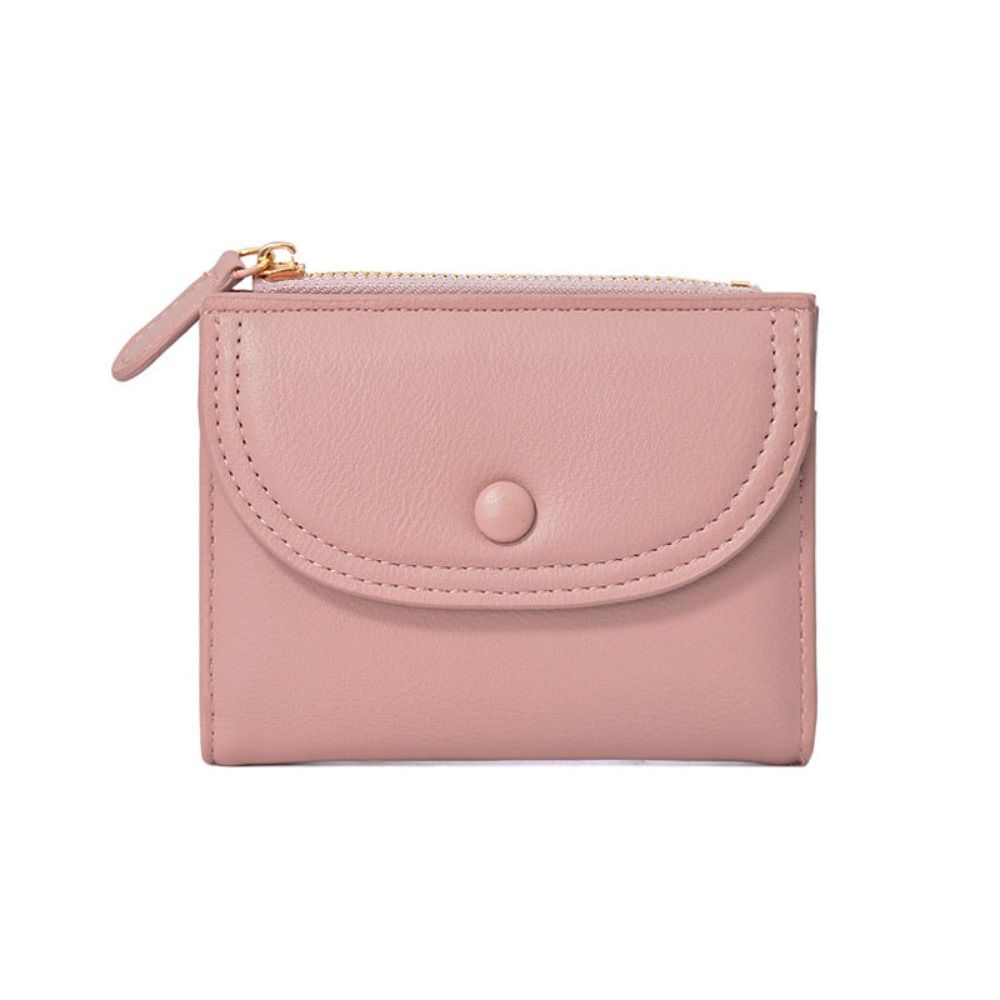 Short Clutch Short Wallet Purse Card Bag Fashion Design Solid Color Card Holder  Card Storage Bag