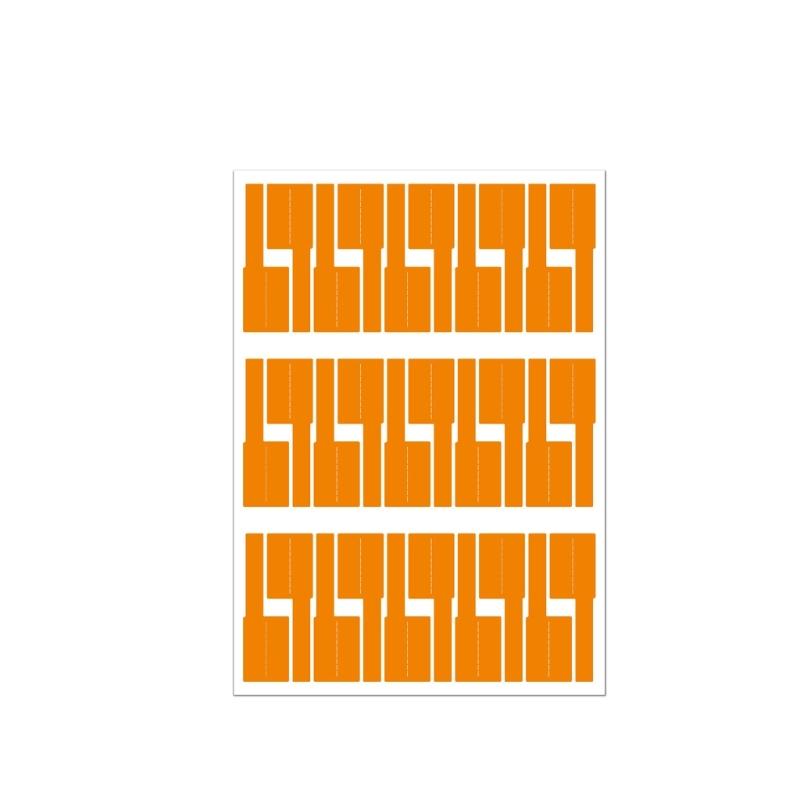 Set Of 10 PVC Wire Label with Strong Adhesive Waterproof Suitable for Printer & Handwriting In Multiple Color