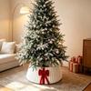 Folding Velvet Christmas Tree Collar Strip Design Christmas Tree Base Protector  Farmhouse