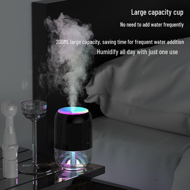 USB Aromatherapy Humidifier: Large-Capacity Fog, Atmosphere Light for Home, Bedroom, Car, or Desktop