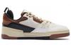 Li Ning 001 BTC 001 BTC Low top Skateboard Shoes Men's White Brown AGCS103-5