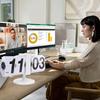 Desk Clock Mechanical Battery Powered 12 Hours Quiet Automatic Page Turning Clock with Extended Rod for Living Room
