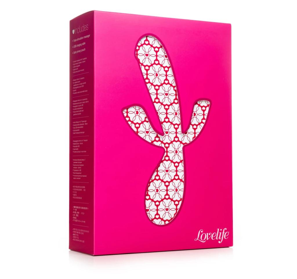 Lovelife - Adventure 2 Triple Stimulation Vibrator Pink and White