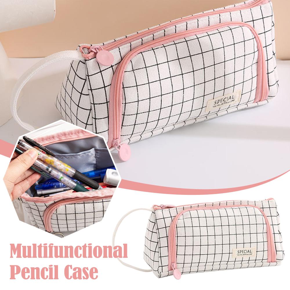 Multifunctional Pencil Case Multi Layer Large Capacity Pen Storage Supplies Pen Box Kawaii Pencil Bag Stationary School Supplies