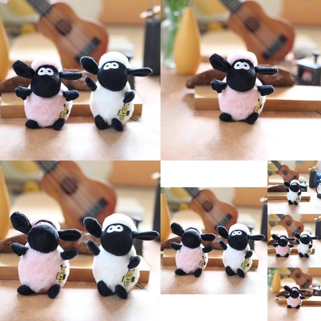 Adorable Plush Sheep Keychain Soft And Fluffy Bag Charm Cute Toy Doll