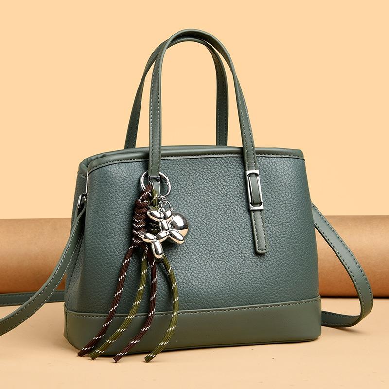 Women's Bag Women's New Soft Leather Portable Shoulder Crossbody Going Out Commuting Mother Bag