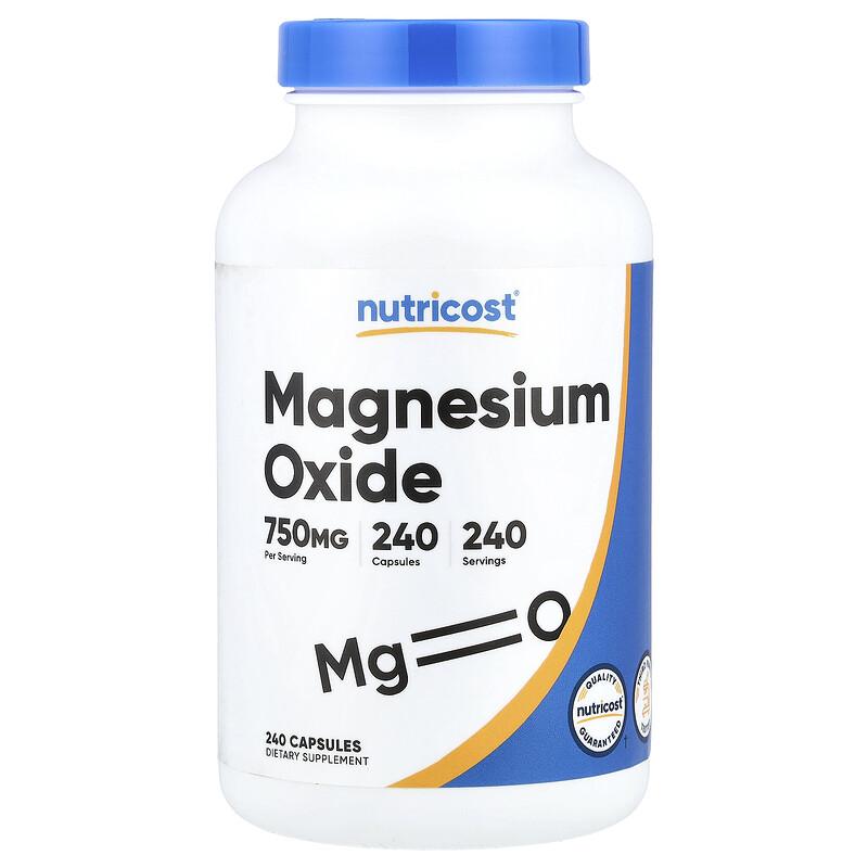 Magnesium Oxide , 750 Mg , 240 Capsules