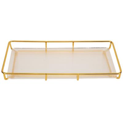Badezimmer-Arbeitsplatten-Tablett Edelstahl Acryl Modernes Minimalistisches Design Platzsparendes Badezimmer