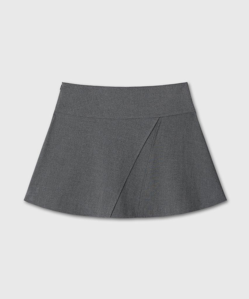Daibeuinumeon Flare Short Skirt (Gray)