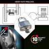 Master Lock Heavy Duty Laminated Steel Padlock, Medium Shackle, Key