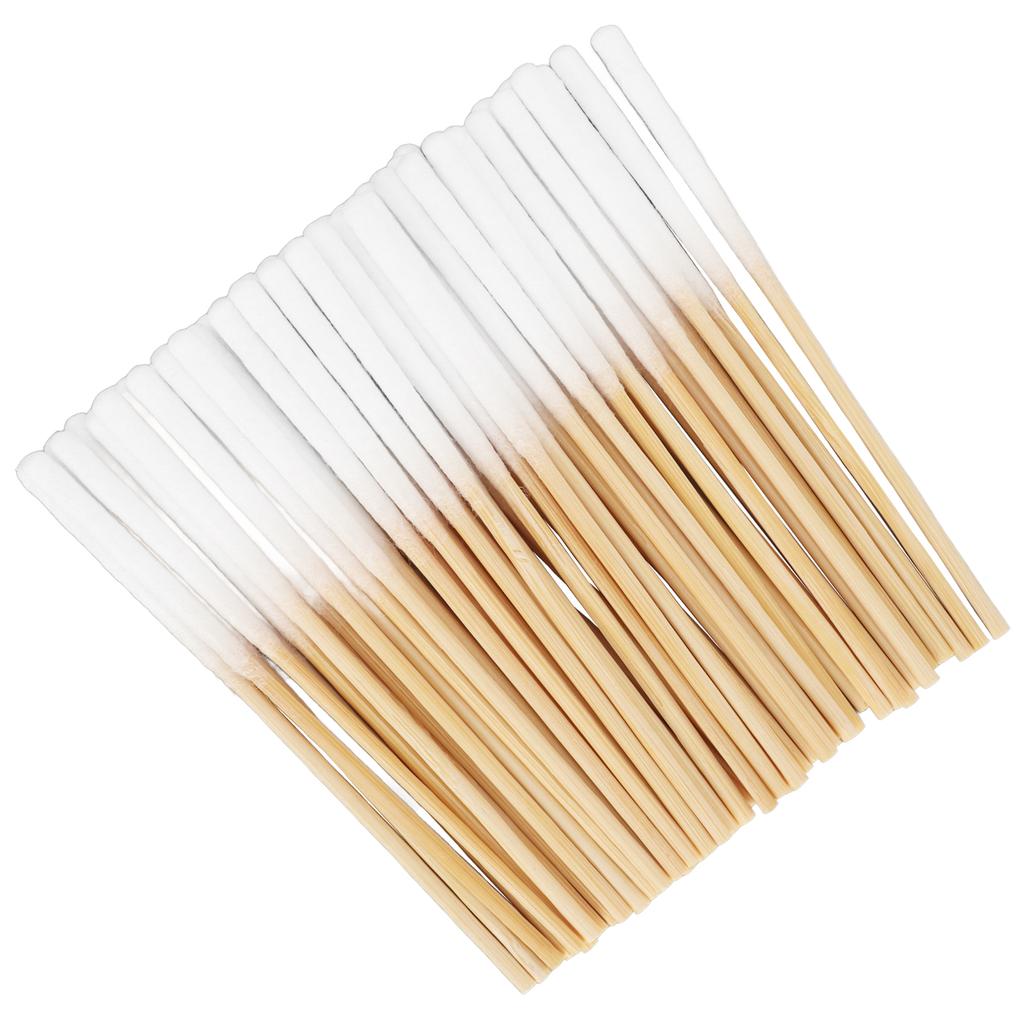 60 Count Cotton Swabs Soft Tip Wooden Handles Multipurpose Thicken Safety Long Cotton Tipped Applicators 8cm