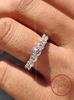 925 Silver Round Zircon Shiny Gorgeous Rings For Women Engagement Wedding High Quality Fine Jewelry