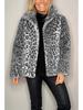 2024 Winter Women's Fashion Leopard Print Faux Fur Coat