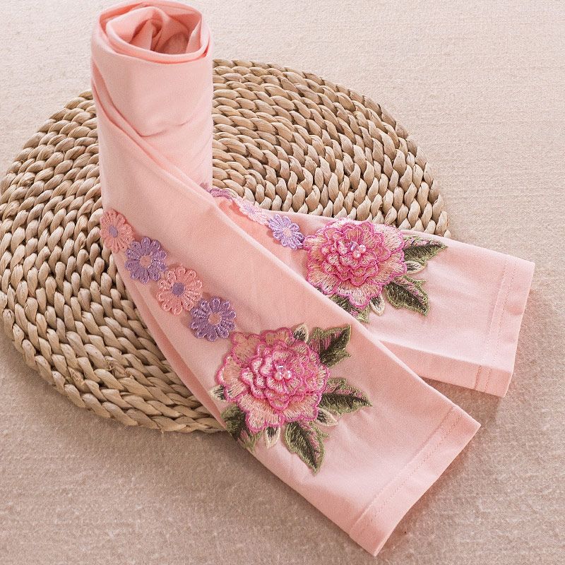 Mädchenleggings für Sommer-Oberbekleidung, mittelgroße bis große Kinder- und Mädchenhosen aus dünner Baumwolle, mückenabweisend