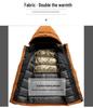 Herren Winterjacke in Übergröße, 90% weiße Entendaune, High-End, Dick, Warm, Oberbekleidung M-8XL