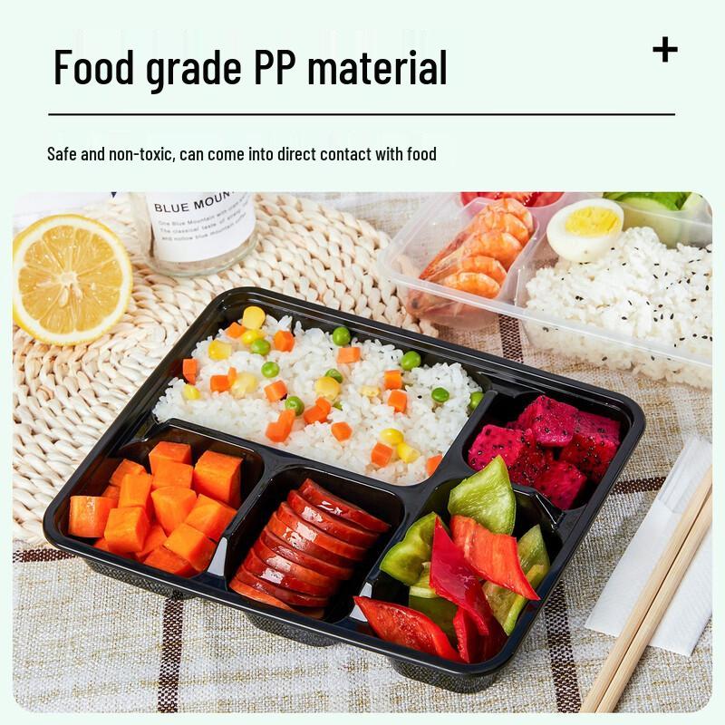 Disposable Multi-Compartment Takeaway Lunch Boxes