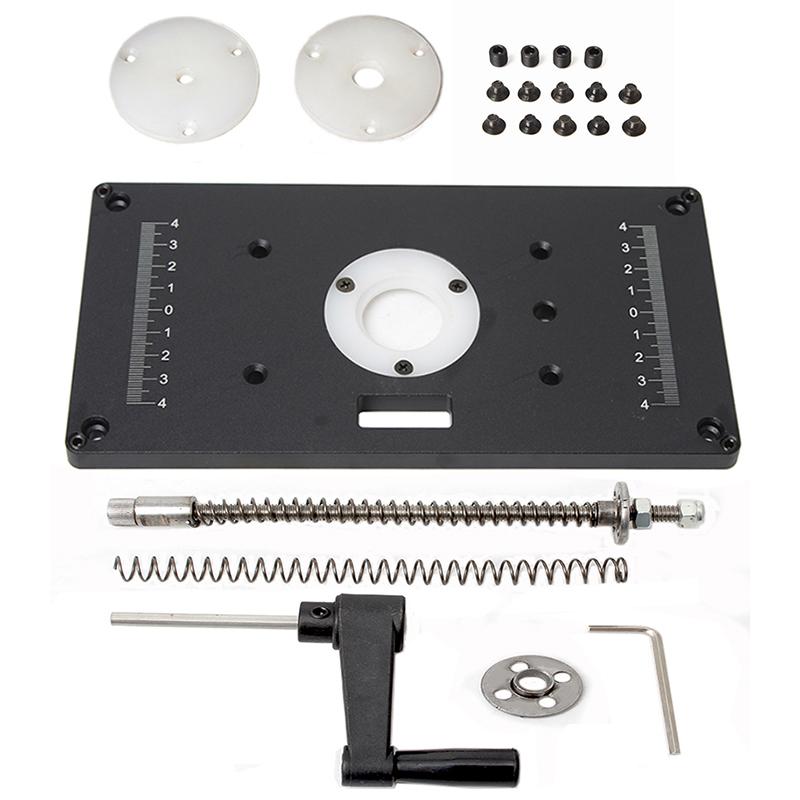 Trimming Machine Router Table Insert Plate special Lift Refit Aluminum Flip For Woodworking Work Bench Plunge Router Base