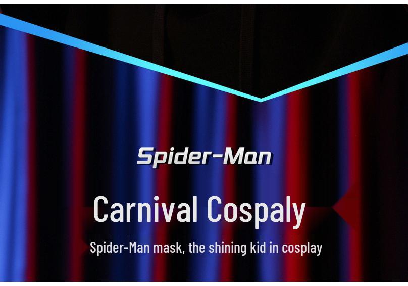 Electrically Blinking Spider-Man Mask with Light-Up Eyes - Perfect for Christmas Cosplay