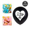 Boy Or Girl Paper Flower Ball Flag Sex Reveal Balloon Set, Baby Shower Baby Decoration Reveal
