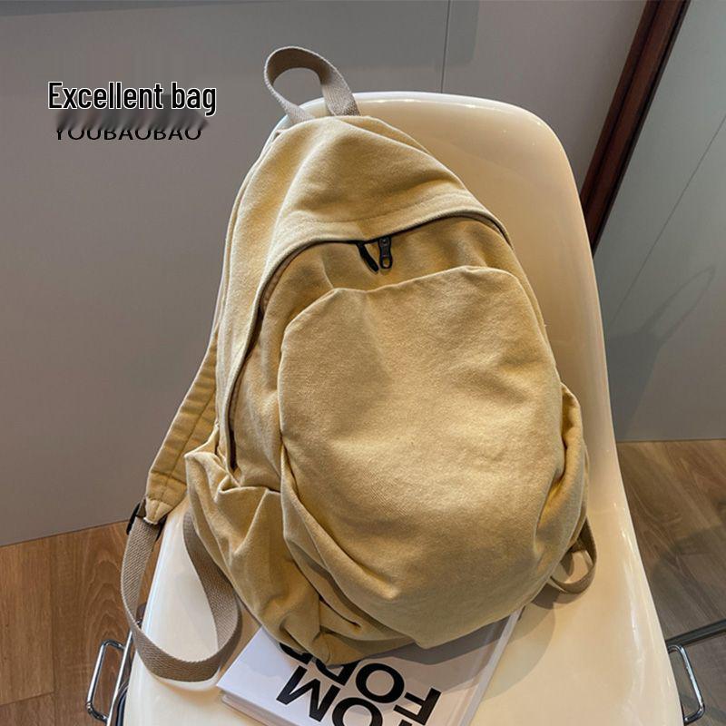 Women's Retro Canvas Backpack: Spacious, Durable & Stylish for College, Travel & More