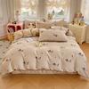 2025 New Spring and Summer Quilt Cover Three-piece Skin-friendly Grinding 13070 High-count Cotton Four-piece Bedding