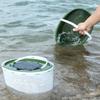 Carps Fishing Bucket Breathable Meshes Live Fish Box With Separate Handle Double Layers Permeable Grid Live Fish Bucket