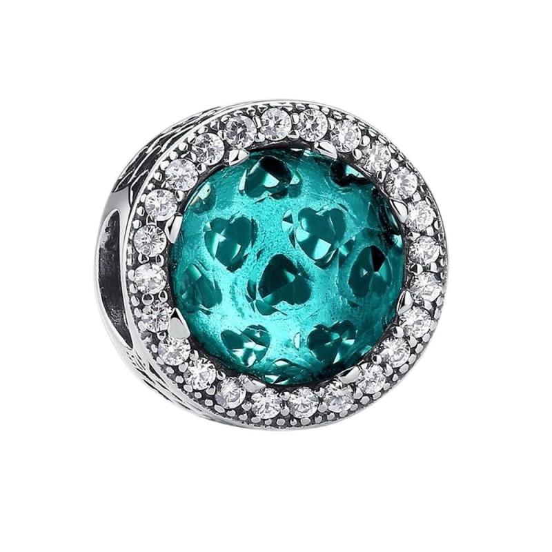 Grüne Farbe Charms Fit Armbänder 925 Silber Avocado Klee Perle Kaktus Chamäleon Zirkon DIY Schmuck Charme