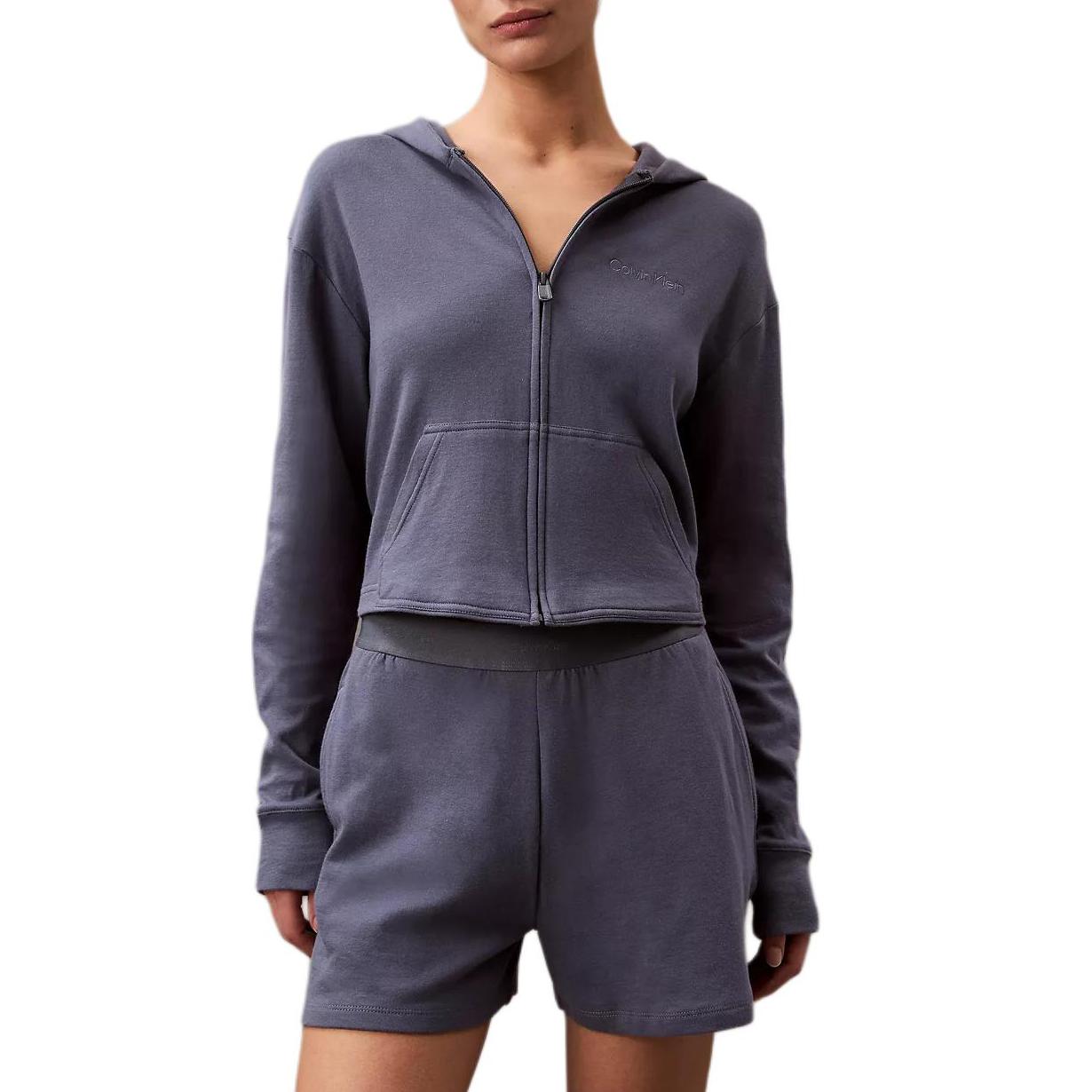 

Calvin Klein Мягкий Повседневный Удобный Худи с Длинным Рукавом Пижамный Топ Женские топы QS7504-FCG XS