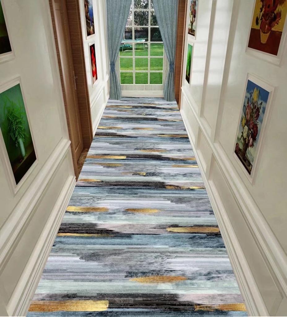 Modern Runner Long Corridor Carpets Washable Luxury Hallway Decor Home Floor Mats Entryway Rug