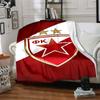 1pc Blanket - Red Star logo Print Design,Lightweight Blanket for Sofa,Bed- Soft &Warm,Gift for All Seasons