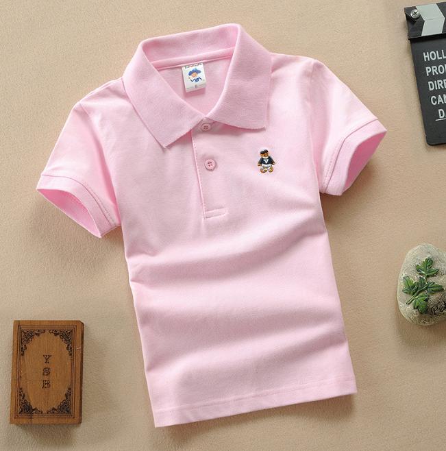 Dziecięcy Krótki Rękaw Lato Odzież Dziecięca Średnia Duża Dziecięca Koszulka Bawełniana Paski Koszulka Polo