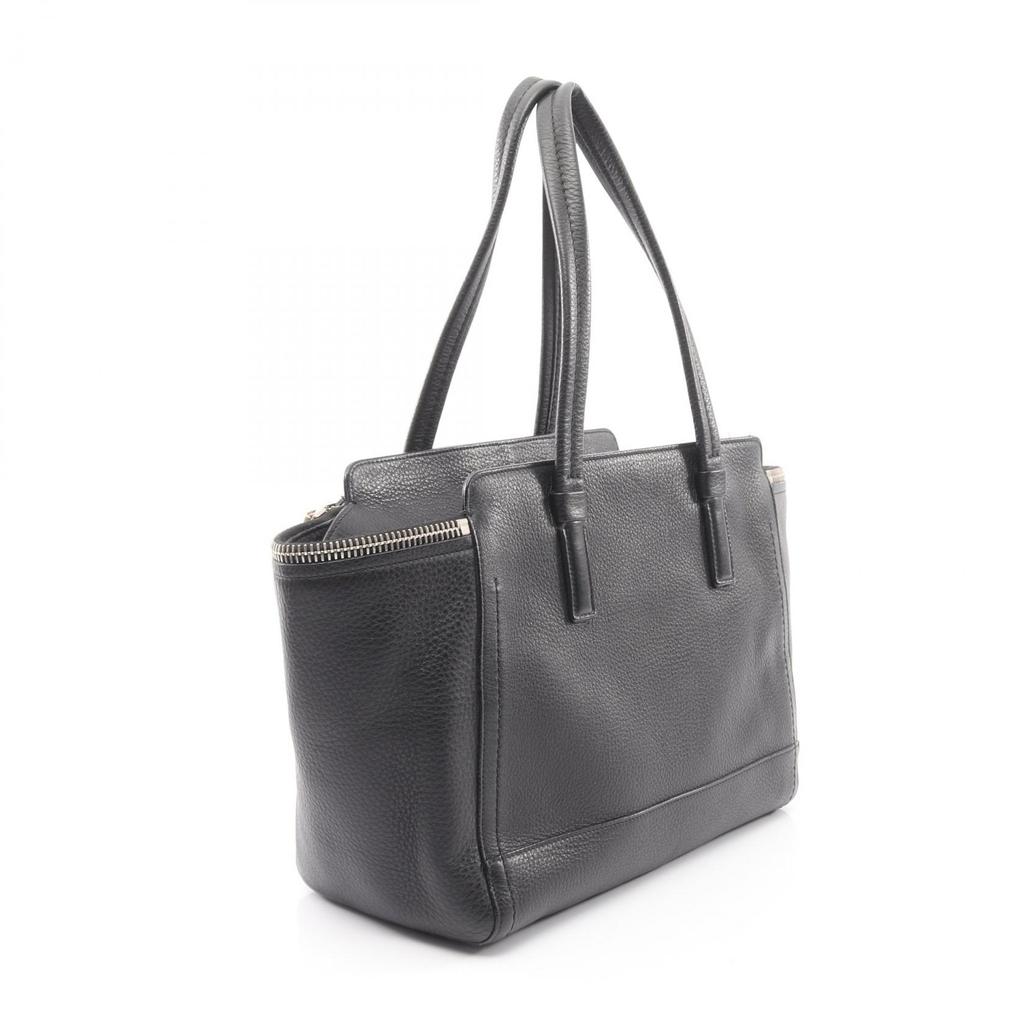 Used Salvatore Ferragamo Gancini Handbag leather Black Used Women